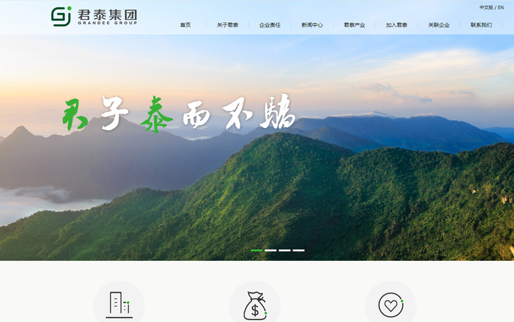 君泰集團(tuán)企業(yè)品牌網(wǎng)站建設(shè)制作